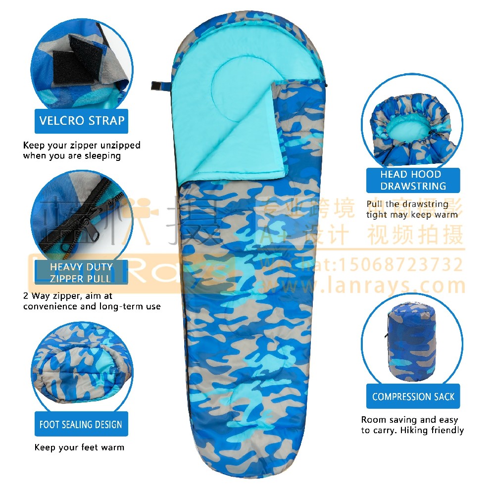 亚马逊产品拍摄主图设计-睡袋