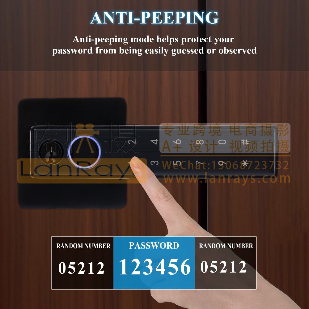 亚马逊产品拍摄主图设计-密码锁