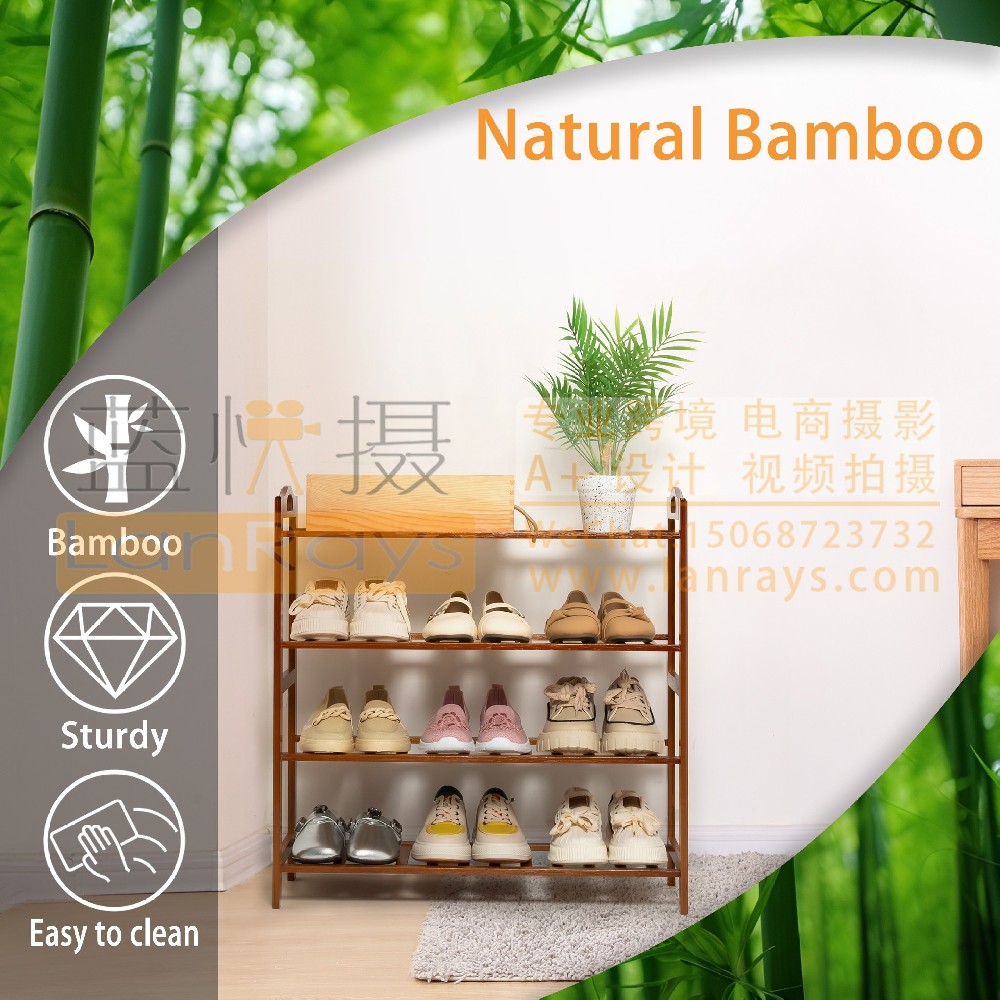 亚马逊产品拍摄主图设计-鞋架